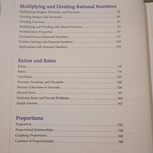 MATH 7 A REFERENCE GUIDE K12 Summit Curriculum Hardcover Homeschool Charter EUC - Picture 4 of 7